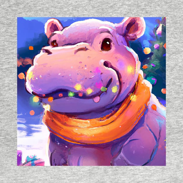 Cute Hippopotamus Drawing by Play Zoo